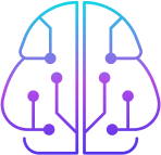 Intelligence brain icon